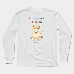 John 1 12, I am a child of god, kids design Long Sleeve T-Shirt